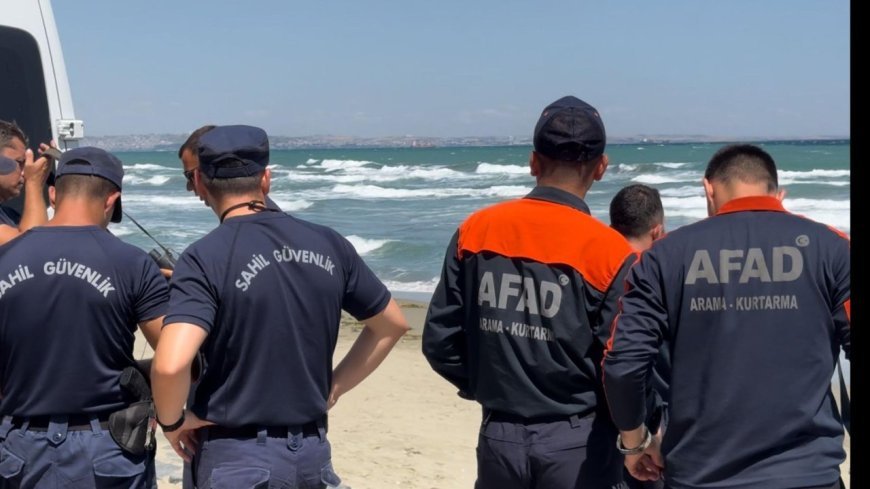 Tekirdağ'da denizde kaybolan genci arama çalışmaları sürüyor
