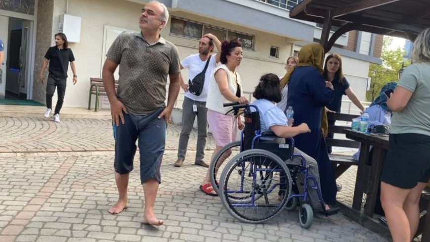 Apartman dairesinde çıkan yangında baba ve iki kızı yaralandı