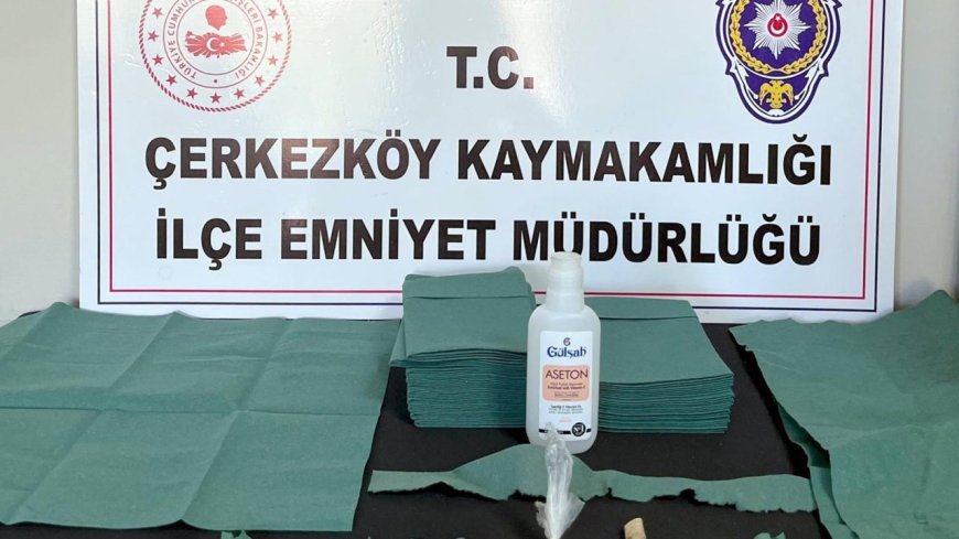 Çerkezköy'de uyuşturucu operasyonunda 2 gözaltı