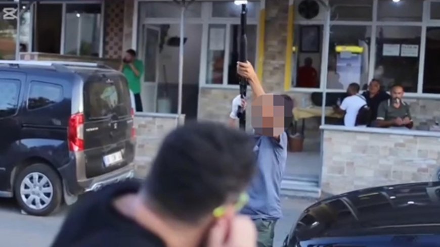 Sokak röportajı sırasında havaya tüfekle ateş açan 15 yaşındaki şüpheli tutuklandı