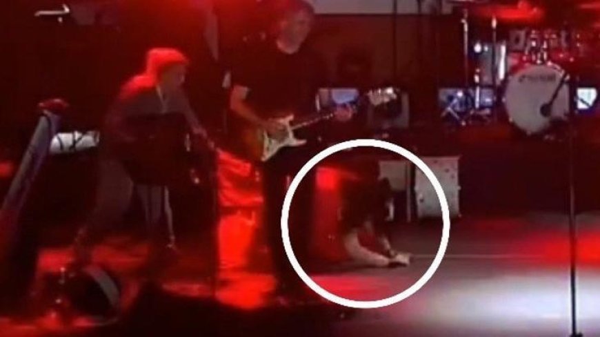 Haberler: Tuğçe Kandemir sahneye çıkarken bir anda yere kapaklandı! O anlar kameraya böyle yansıdı