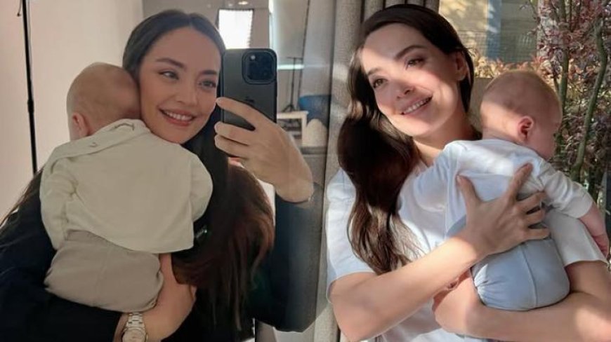 Cansel Elçin ve Zeynep Tuğçe Bayat'tan çekirdek aile pozu! İç ısıtan kareler geldi