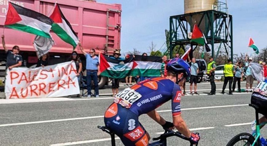 İspanya’nın dev yarışına 'Filistin' damga vurdu, İsraillilere büyük şok: Soykırıma hayır!