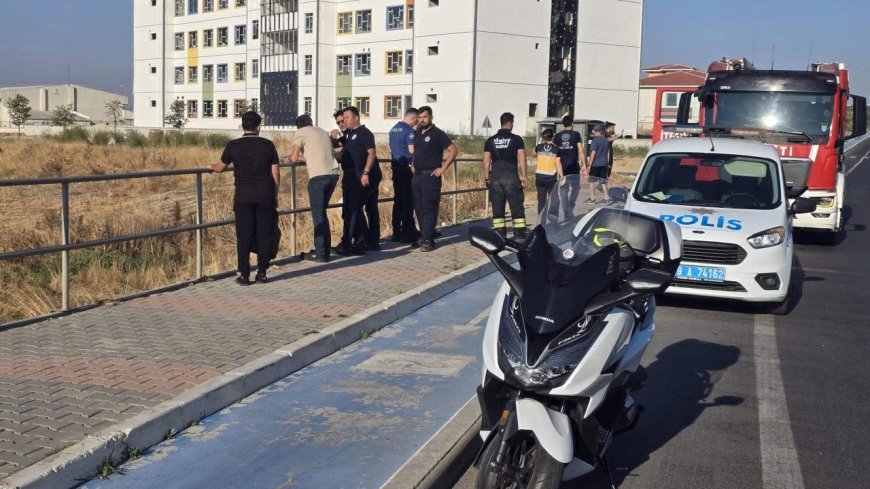 Çorlu'da 'Dereye 1 kişi düştü' ihbarı ekipleri hareket geçirdi