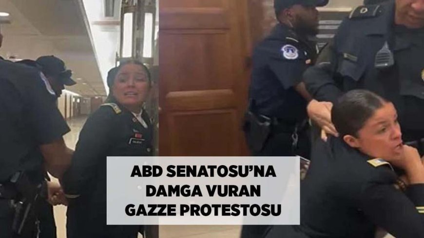 Son dakika haberler! ABD Senatosu'na damga vuran Gazze protestosu: Hepiniz İsrail soykırımının suç ortağısınız