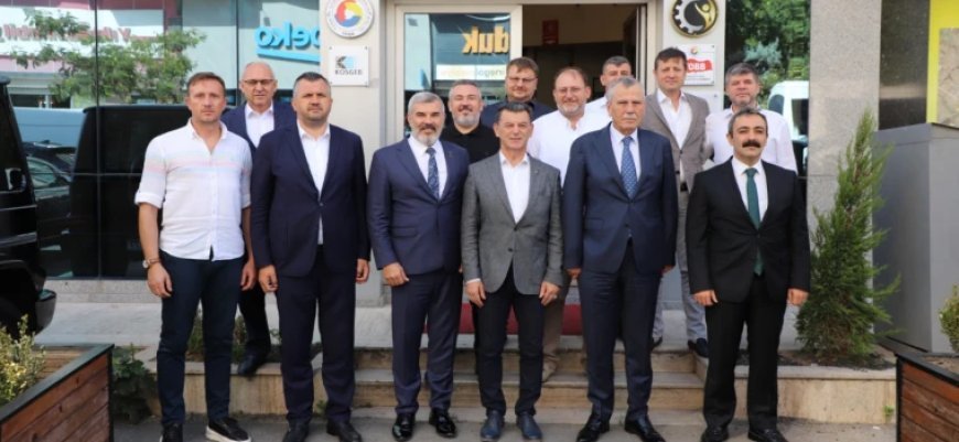 ÇERKEZKÖY, KAPAKLI VE SARAY İLÇELERİNİN KAYMAKAM VE BELEDİYE BAŞKANLARI ÇTSO’DA BİR ARAYA GELDİ