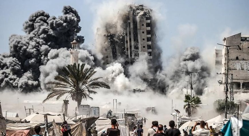 Son dakika haberler! İsrail, Gazze'yi bombalıyor: Yüksek binalar hedefte, havadan acil tahliye bildirileri atıldı