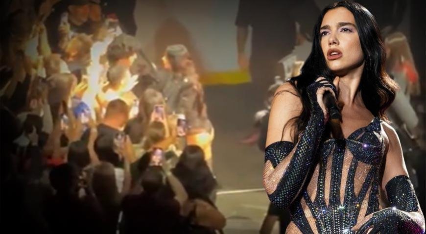 Dua Lipa konserine damga vuran an! 'Türkiye'den senin için geldim'
