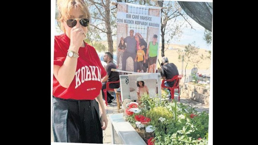 Narin’in kabrinde gözyaşlarını tutamadı