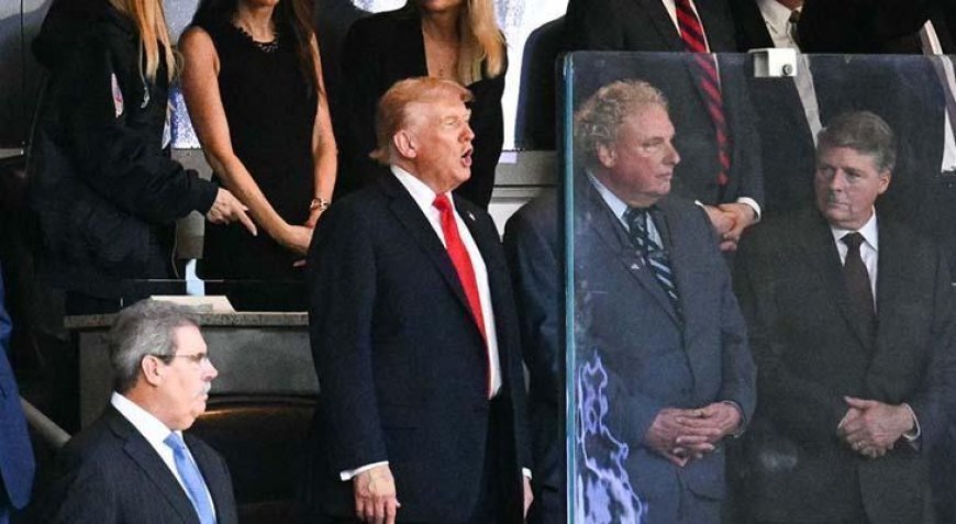 Trump'ı suikast korkusu sardı: Maçı kurşun geçirmez camın ardından izledi!