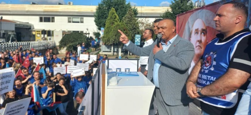 TÜRK METAL SENDİKASI ÇERKEZKÖY ŞUBE BAŞKANI MURAT KOÇAK, SÖZLEŞME TASLAĞINI ÜYELERİYLE PAYLAŞTI