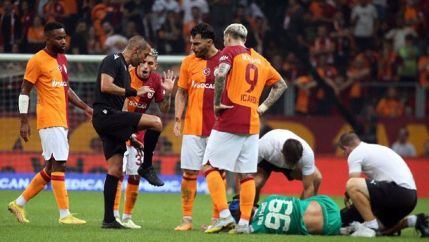 Frankfurt'ta hakem, Torreira'yı atan Guida!