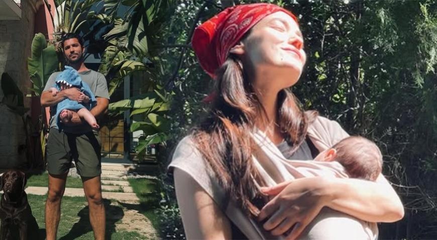 Kaan Yıldırım iç ısıtan kareleri paylaştı! İşte minik Fikret Hakan'ın son hali