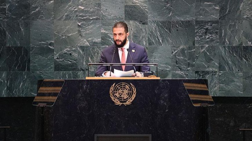 Suriye Cumhurbaşkanı Şara BM kürsüsünden Türkiye'ye teşekkür etti