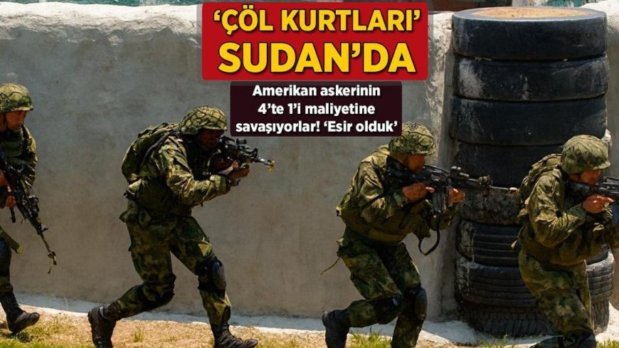 'Çöl Kurtları' Sudan'da! Amerikan askerinin dörtte biri maliyetine cepheye sürülüyorlar...