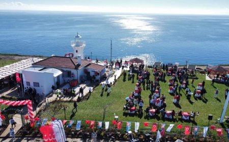 Tekirdağ'da restore edilen 168 yıllık deniz feneri törenle açıldı