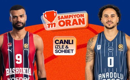 Anadolu Efes, EuroLeague'de Baskonina deplasmanında! Maçın heyecanı canlı yayın, canlı sohbet ve Şampiyon Oranlar ile Misli'de
