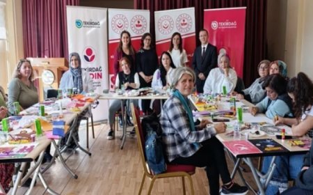 TEKİRDAĞLI KADINLAR SANATLA “GÜVEN HARİTASI” ÇIKARDI