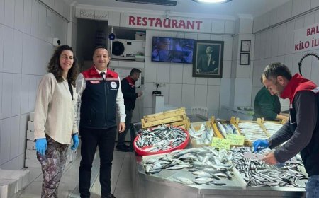 Şarköy'de balıkçılar denetlendi