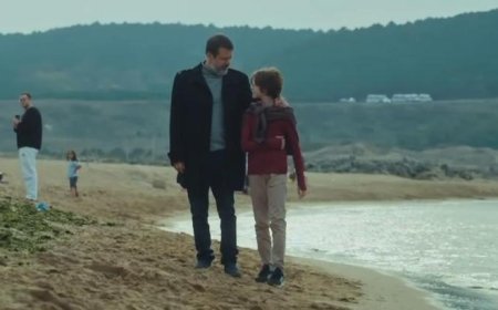 Duygu yüklü sahil buluşması! Ali'den oğluna ustalık dersi