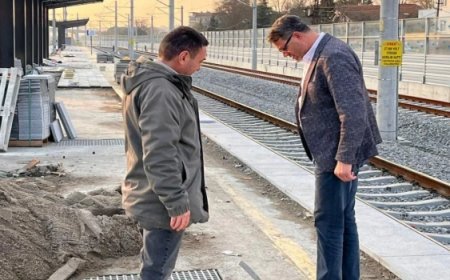 AZBAY HIZLI TREN ÇALIŞMALARINI İNCELEDİ