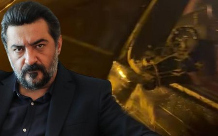 Oyuncu Celil Nalçakan trafik kazası geçirdi! Görüntüleri bizzat paylaştı