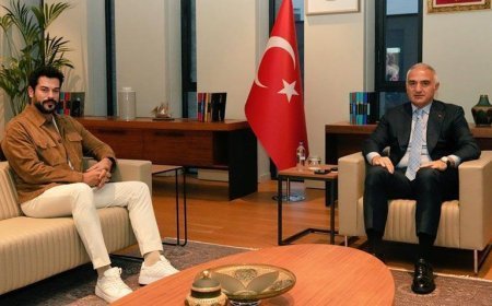 Burak Özçivit’ten Bakan Ersoy’a Ziyaret