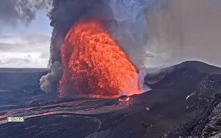 Hawaii'deki Kilauea Yanardağı yeniden lav püskürttü