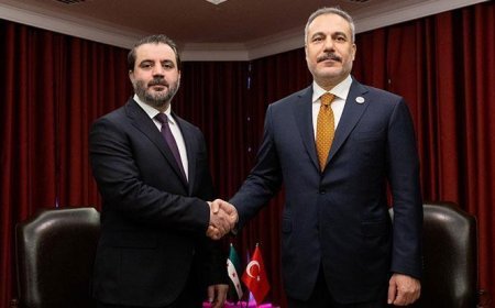 Dışişleri Bakanı Hakan Fidan, Suriyeli mevkidaşı Şeybani ile görüştü