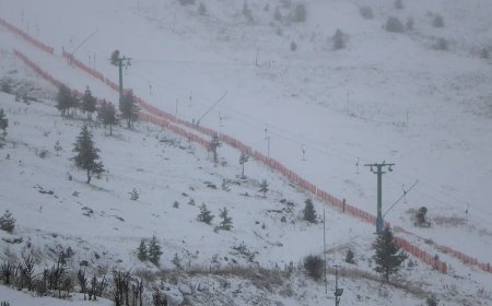 Uludağ ve Kartalkaya beyaza büründü