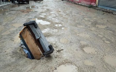 Çöken yola kanepe kollu önlem