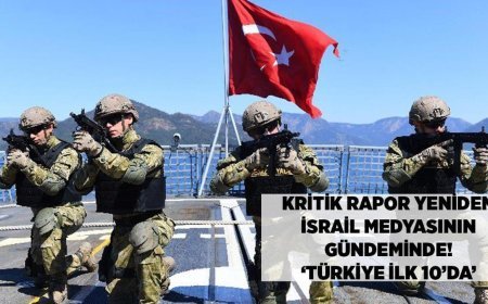 SON DAKİKA HABERLER: Kritik rapor yeniden İsrail medyasının gündeminde! Türkiye ilk 10'da