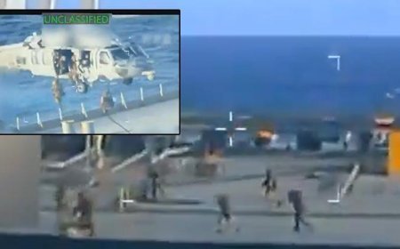 ABD'den Venezuela açıklarındaki petrol tankerine nefes kesen baskın! O anları paylaştılar