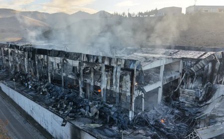 10 saat boyunca yanan fabrikanın son hali