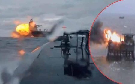 Hazar Denizi'nde sıcak saatler! Rus petrol platformuna saldırı: Günde 120 bin varil üretiyor