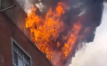 Sultangazi'deki yangında can pazarı. Kaçmak isterken beşinci kattan yere düştü