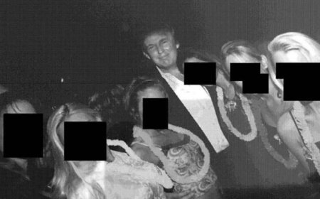 Dünyanın konuştuğu fotoğraflar! Trump, Epstein kurbanları ile yan yana