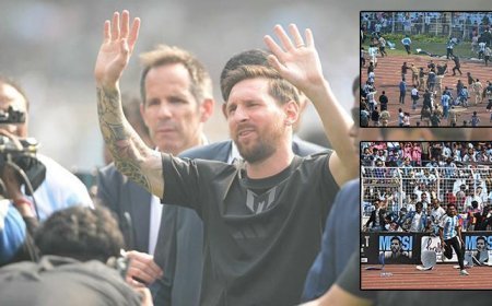 Messi sevgisi kaosa dönüştü! Tribünler karıştı, sandalyeler havada uçtu: 'Büyük hayal kırıklığı'