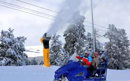 İklim krizine kar müdahalesi, makineler yapay kar üretiyor