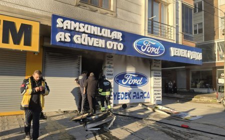 İş yerinde korkutan yangın!