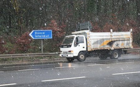 Bolu Dağı'na mevsimin ilk karı düştü