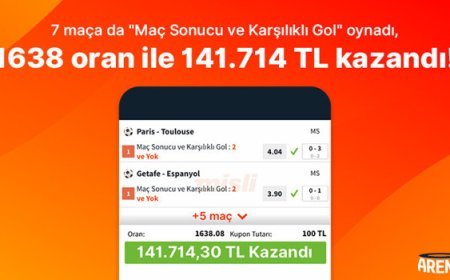 Yok böyle oran! Misli’de 7 maça oynadı, 141.714 TL kazandı!