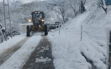 Kar kalınlığı 3 metreyi buldu. Araçlar yolda kaldı, vatandaşlar kurtarılmayı bekledi