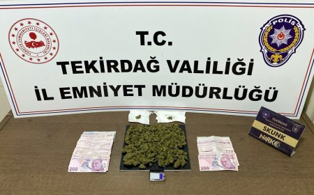 Tekirdağ’da uyuşturucu operasyonu; 11 tutuklama