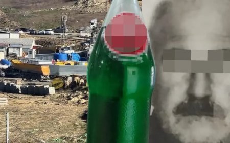 Gazoz dolu sandığı şişeden bir yudum aldı, yaşam savaşı veriyor