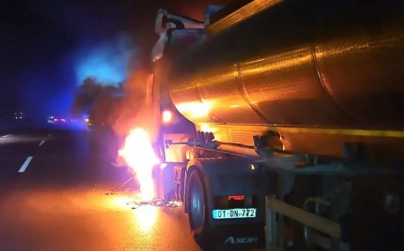 Tankerde başlayan yangın ormana sıçradı