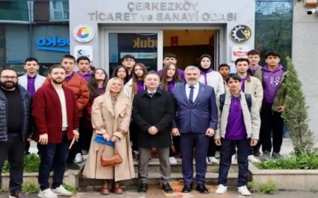 ROBOTİK KODLAMA ÖĞRENCİLERİNDEN ÇTSO’YA ZİYARET