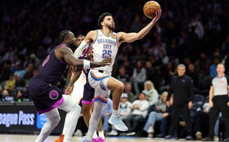 NBA'de son şampiyon Thunder, deplasmanda Timberwolves'a yenildi