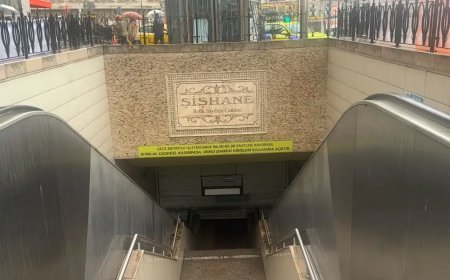 Şişhane metro istasyonunda intihar. Raylara atladı