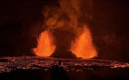 SON DAKİKA HABERLER: Dünyanın en aktif yanardağlarından! 1 yılda 39 kez patladı: Metrelerce lav püskürttü